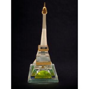Crystal Eiffel Tower Display Statue 5 1/2 inches tall.